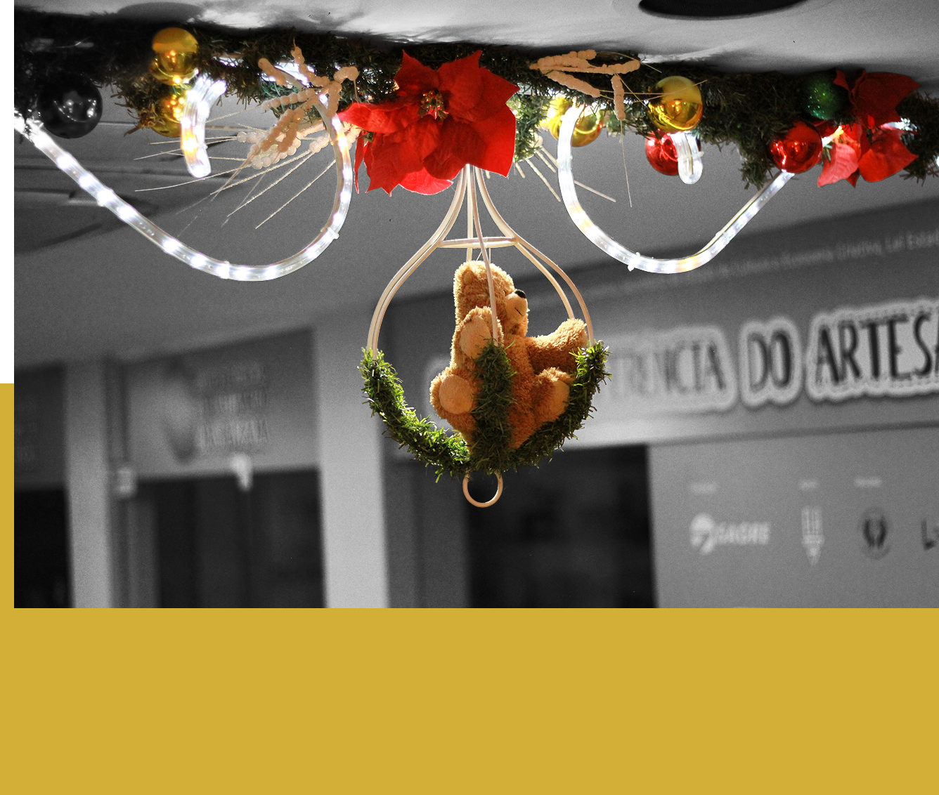 Decoração de teto Natalina